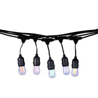 GIRLANDA Z KOLOROWĄ ŻARÓWKĄ RGB 10m