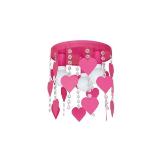 Lampa Sufitowa CORAZON DARK PINK 3xE27