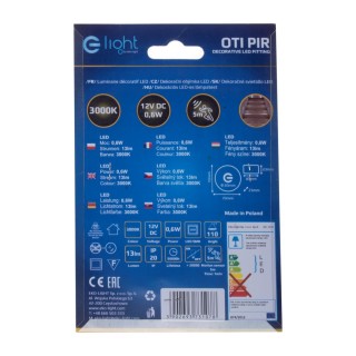 OTI Barwa Ciepła 3000K. PIR. 12V