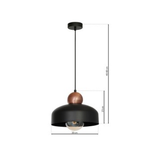 Lampa Wisząca HARALD BLACK 1xE27