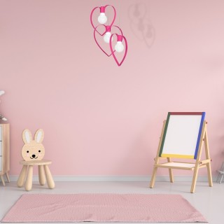 Lampa wisząca AMORE DARK PINK 3xE27