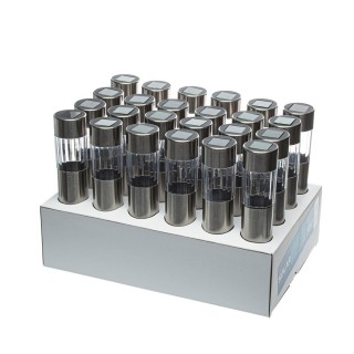 LAMPKA OGRODOWA SOLARNA INOX+PLASTIK