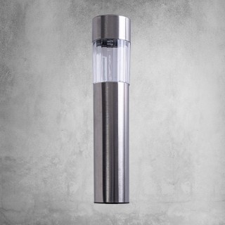 LAMPKA OGRODOWA SOLARNA INOX+PLASTIK