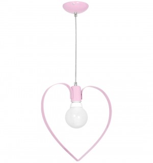 Lampa wisząca AMORE PINK 1xE27