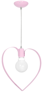 Lampa wisząca AMORE PINK 1xE27