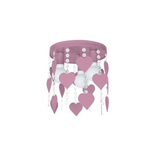 Lampa Sufitowa CORAZON PINK 3xE27