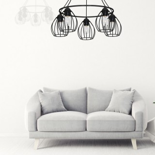 Lampa Wisząca DON BLACK 5xE27