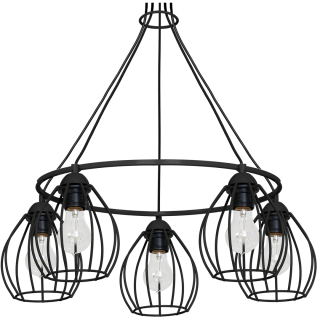 Lampa Wisząca DON BLACK 5xE27