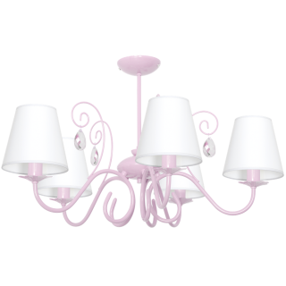 Żyrandol SARA PINK 5xE14