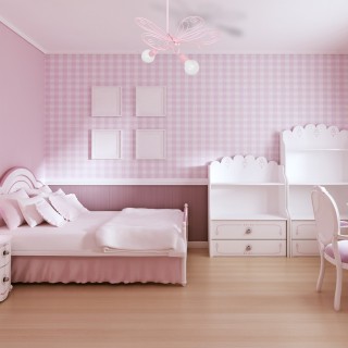 Żyrandol MOTYL 2 PINK 2xE27