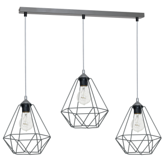 Lampa wisząca BASKET GRAY 3xE27