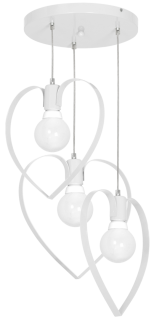 Lampa wisząca AMORE WHITE 3xE27