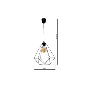 Lampa wisząca BASKET BLACK 1xE27