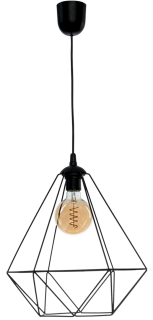 Lampa wisząca BASKET BLACK 1xE27