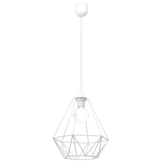 Lampa wisząca BASKET WHITE 1xE27