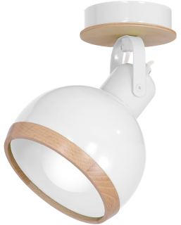 Kinkiet OVAL WHITE 1xE27