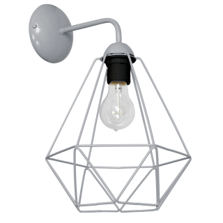 Kinkiet BASKET GRAY 1xE27