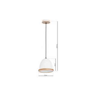 Lampa wisząca STUDIO WHITE 1xE27