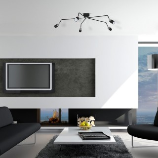 Lampa sufitowa JOKER BLACK 5xGU10