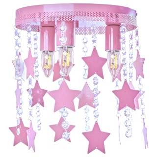 Lampa Sufitowa STAR PINK 3xE27