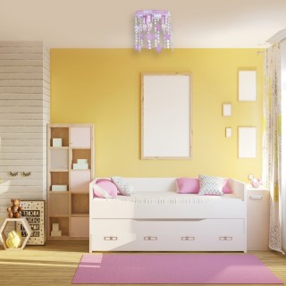 Lampa Sufitowa STAR PINK 3xE27