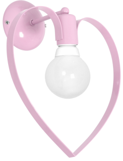 Kinkiet AMORE PINK 1xE27